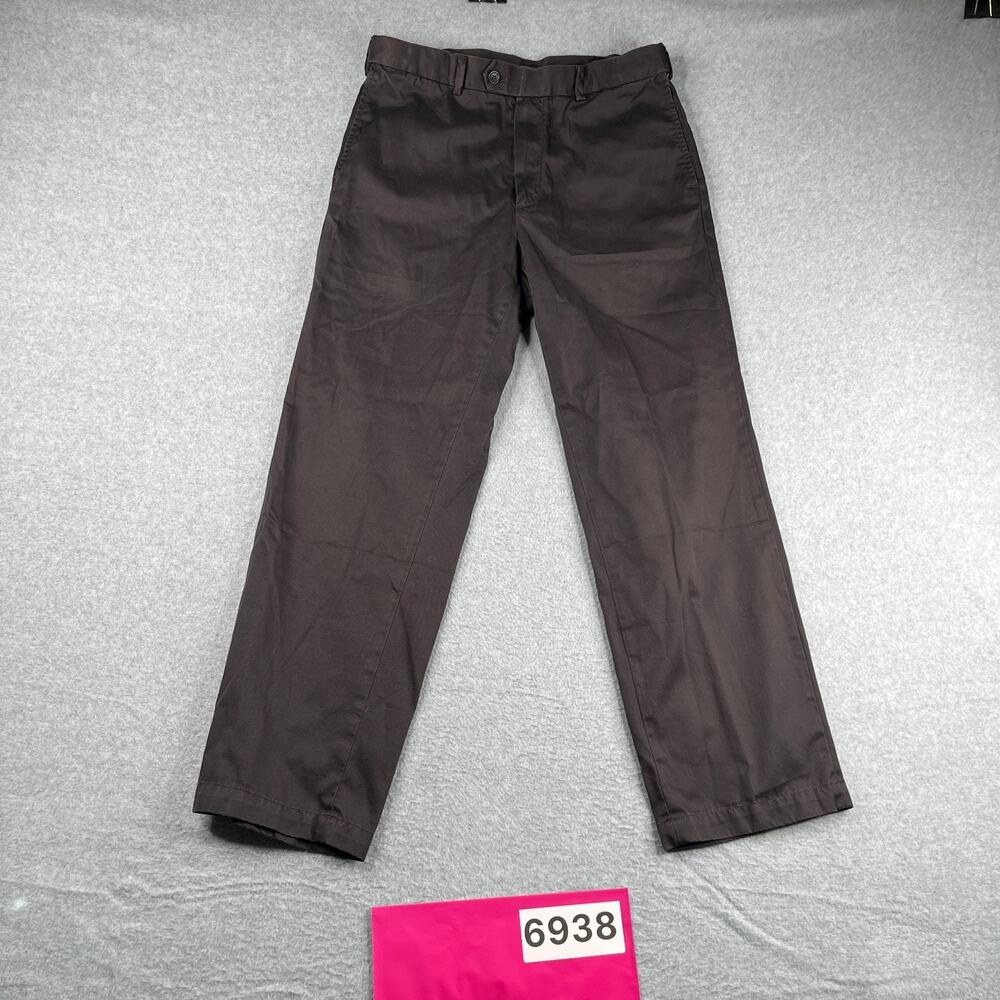 Paul Fredrick Pants Cotton Mens Size 32x29 Casual Black